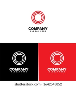 vector Business corporate letter c logo design vector. Simple and clean flat design of letter c logo vector template.