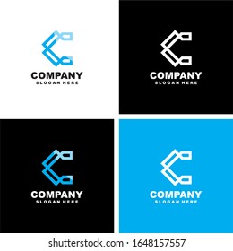 vector Business corporate letter c logo design vector. Simple and clean flat design of letter c logo vector template.