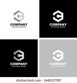 vector Business corporate letter c logo design vector. Simple and clean flat design of letter c logo vector template.