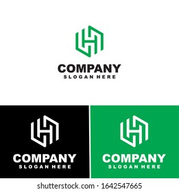 vector Business corporate letter h logo design vector. Simple and clean flat design of letter h logo vector template.