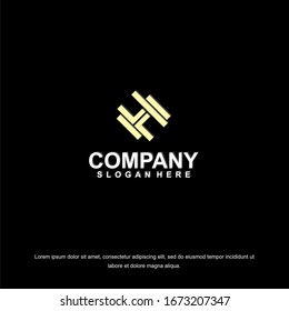 vector Business corporate letter H logo design vector. Simple and clean flat design of letter H logo vector template.