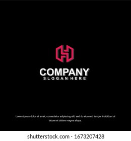 vector Business corporate letter H logo design vector. Simple and clean flat design of letter H logo vector template.