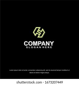 vector Business corporate letter H logo design vector. Simple and clean flat design of letter H logo vector template.