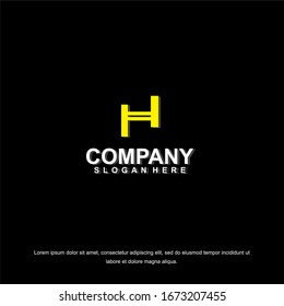 vector Business corporate letter H logo design vector. Simple and clean flat design of letter H logo vector template.