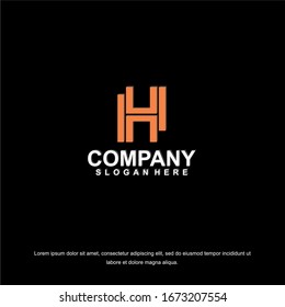 vector Business corporate letter H logo design vector. Simple and clean flat design of letter H logo vector template.