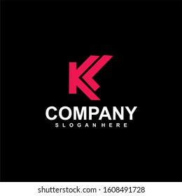 vector Business corporate letter k logo design vector. Simple and clean flat design of letter k logo vector template.