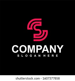 vector Business corporate letter S logo design vector. Simple and clean flat design of letter S logo vector template.