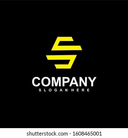 vector Business corporate letter S logo design vector. Simple and clean flat design of letter S logo vector template.