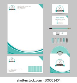 vector business corporate mock-up for official company style