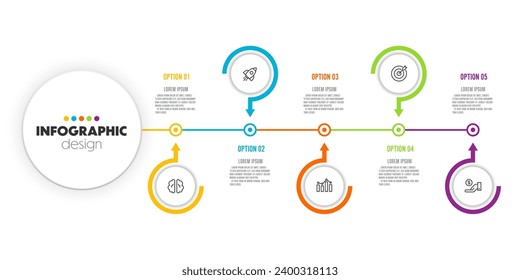 Vector business data visualization, process diagram graph with 4 options. Business template timeline  for presentation, creative ideas for infographics.