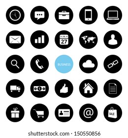 Vector Business and E-commerce Icons Set