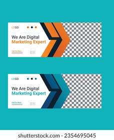 Vector business facebook cover design 