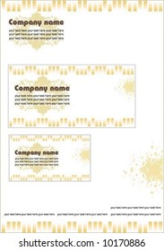 Vector business floral stationery set 8. To see similar, please visit my gallery.