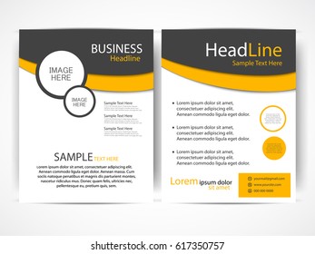 Vector business flyer