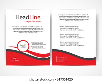 Vector business flyer