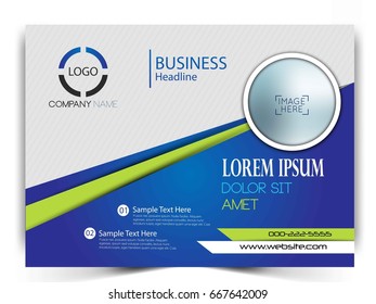Vector business flyer.