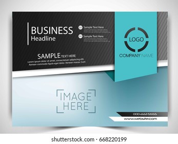 Vector business flyer.