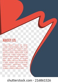 Vector business flyer. background and brochure ,magazine cover & poster template 