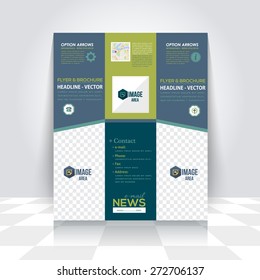 Vector Business Flyer, Brochure. Cover Template, Corporate Leaflet Design