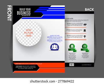 Vector Business flyer, brochure template can use for print and marketing.