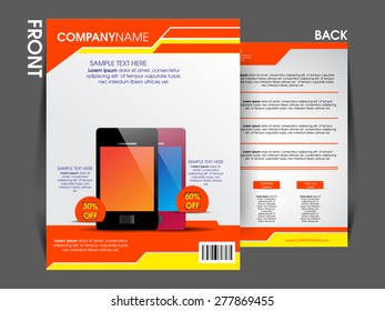 Vector Business flyer, brochure template can use for print and marketing.