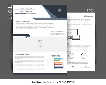 Vector business flyer, brochure template, eps10 