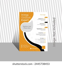 Plantilla de diseño de volante de negocios de Vector.