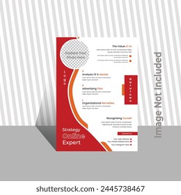 Plantilla de diseño de volante de negocios de Vector.