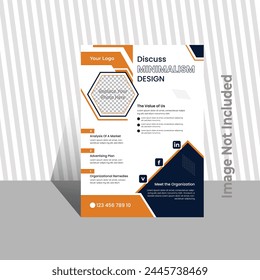 Vector Business Flyer design Layout template.