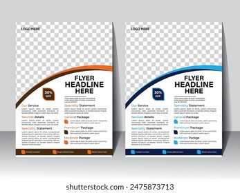 "Diseño de volante de negocios de Vector: diseño elegante y moderno perfecto para promocionar servicios y eventos de Profesional".