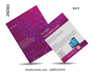 Vector Business Flyer Design Template for Business. Vector Brochure Design Layout Template.