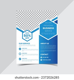 Plantilla de diseño de volante de negocios de vectores