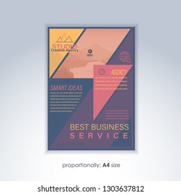 Vector Business Flyer, Flat Design 