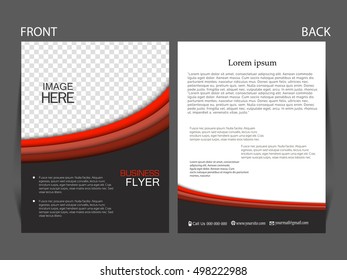 Vector business flyer, magazine cover & poster template