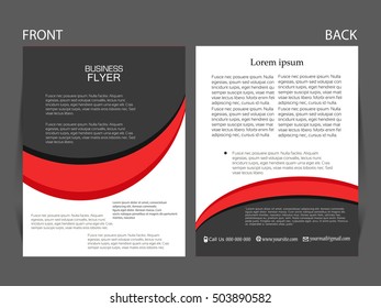 Vector business flyer, magazine cover & poster template