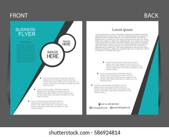 Vector business flyer, magazine cover & poster template