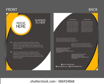 Vector business flyer, magazine cover & poster template
