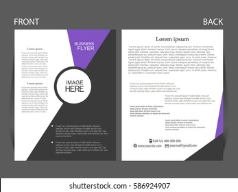 Vector business flyer, magazine cover & poster template