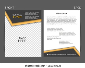 Vector business flyer, magazine cover & poster template