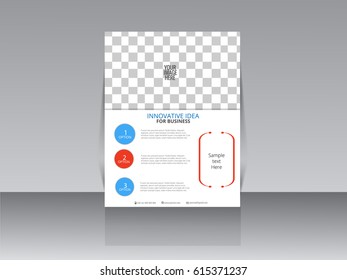 Vector business flyer, magazine cover & poster template