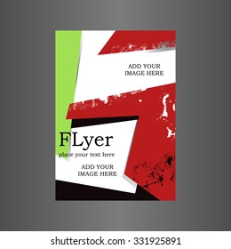 Vector business flyer template.