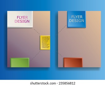 Vector Business Flyer Template. Abstract Corporate Banner Design .
