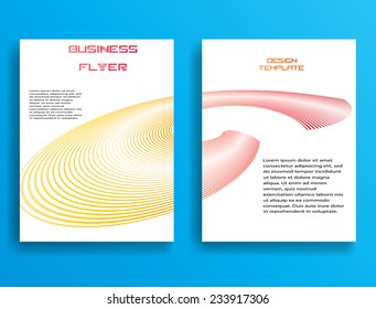 Vector Business Flyer Template or Corporate Design . 