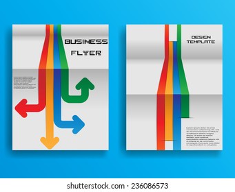 Vector Business Flyer Template or Corporate Design . 