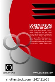 vector business flyer template or corporate leaflet design 