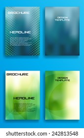 Vector Business Flyer Template or Corporate Design in A4 Size . 