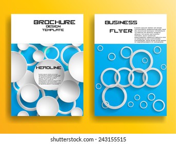 Vector Business Flyer Template or Corporate Design . 