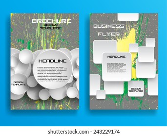Vector Business Flyer Template or Corporate Design . 