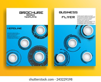 Vector Business Flyer Template or Corporate Design . 
