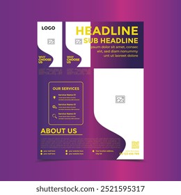 vector business flyer template design
